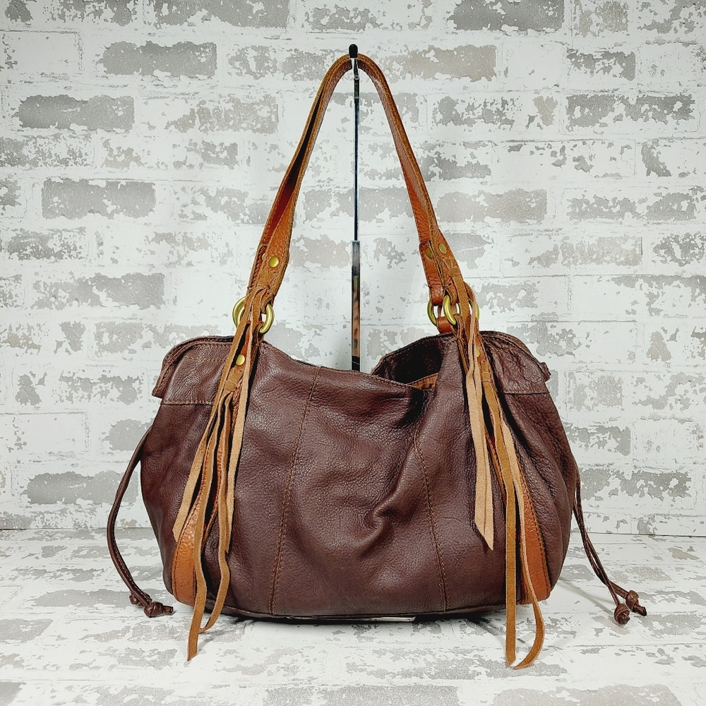 Lucky Brand Brown Leather Shoulder Bag